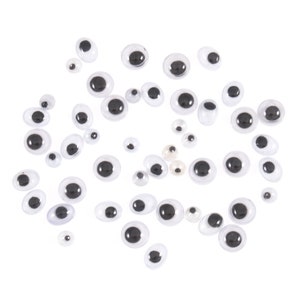 2 pkts - 60 Pairs 3D EYE STICKERS DIY Children's Art Craft Scr