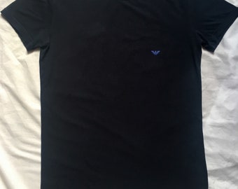 Vintage Emporio Armani Men's Underwear Blue T-shirt size Large