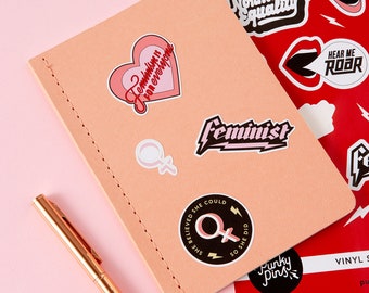 Feminist Vinyl Sticker Sheet A5 // Planner stickers // Feminism stickers // Empowered Women