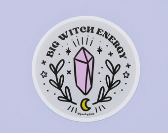 Big Witch Energy Vinyl Sticker // laptop sticker // decal