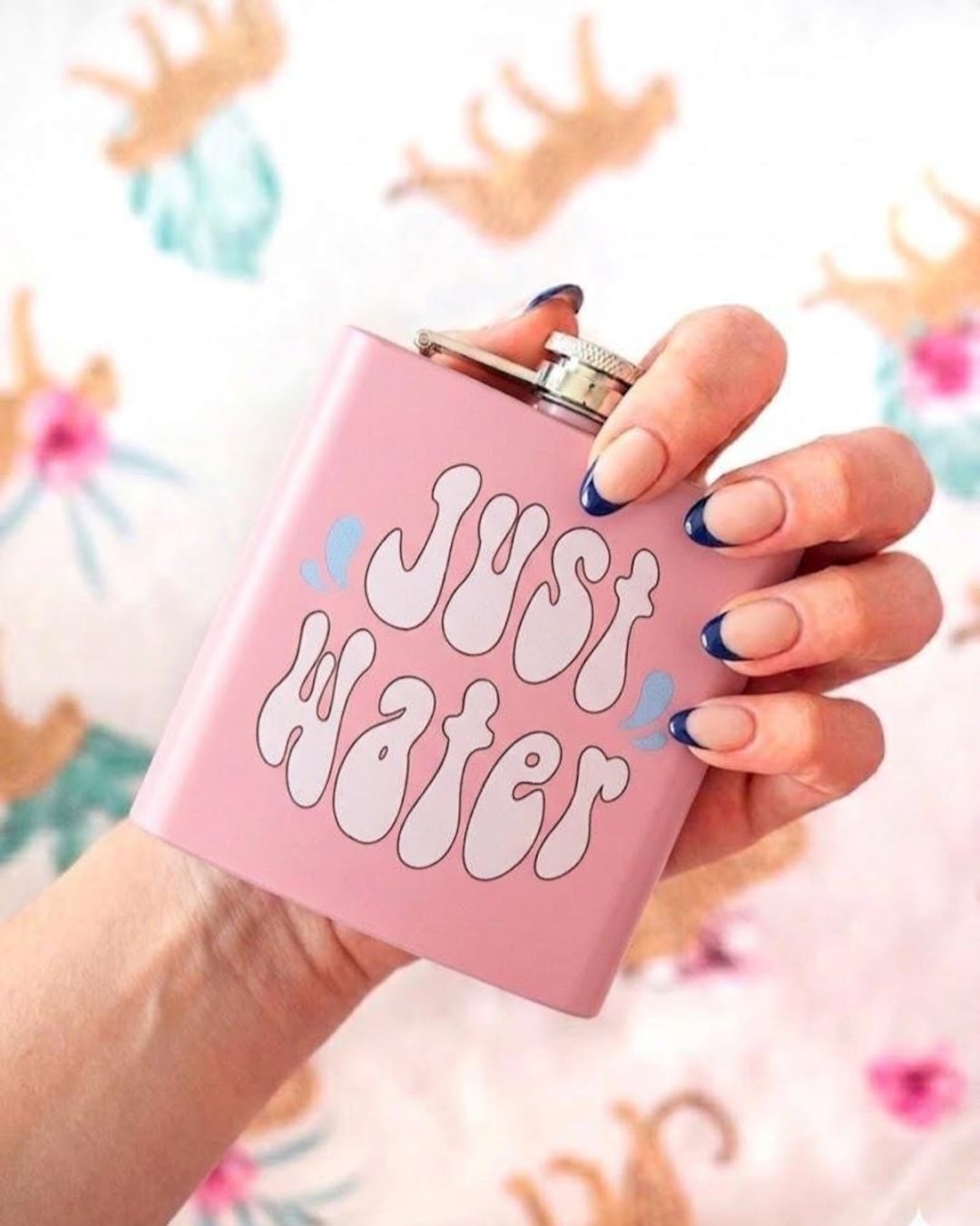Pink Stainless Steel Hip Flask - 