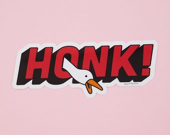 HONK! Goose Vinyl Sticker
