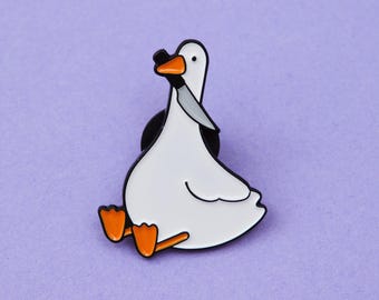 Stabby Goose Enamel Pin