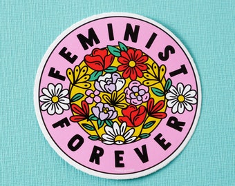 Feminist Forever Vinyl Sticker // Laptop sticker // sticker // vinyl decal