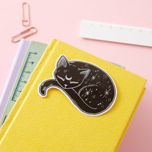 Mystical Cat Die Cut Vinyl Sticker // Vinyl sticker, cute stationery, planner stickers, The Craft Stickers