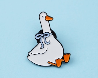 Cute Goose Enamel Pin