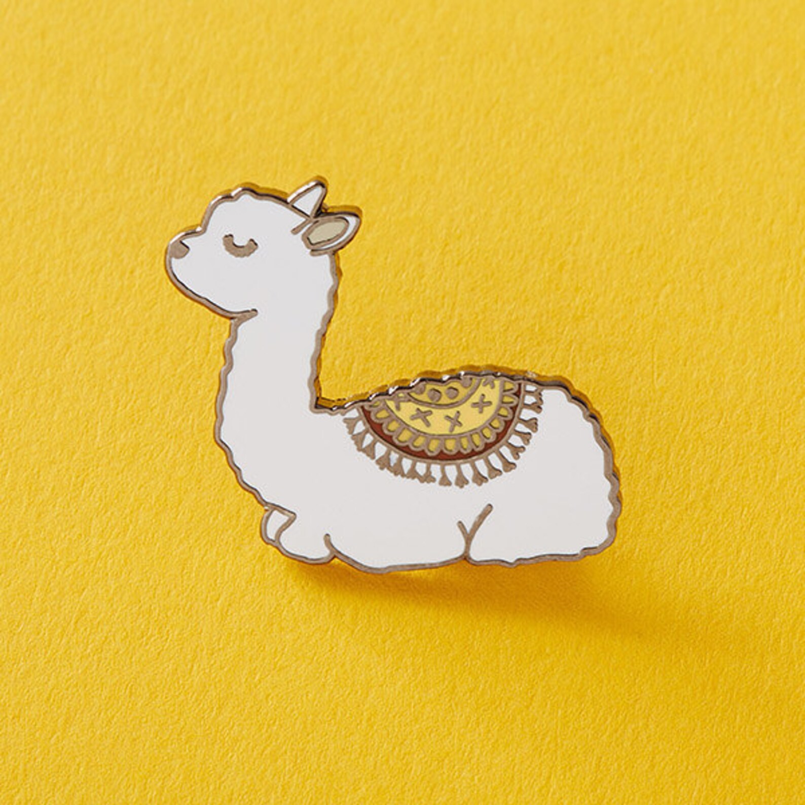 Baby Llama Enamel Pin with rubber back cute pins animal | Etsy