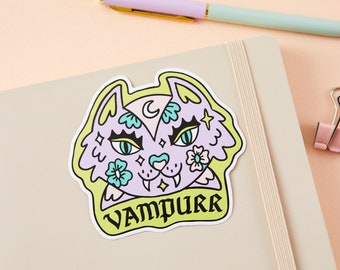 The Vampurr Vinyl Sticker // Laptop stickers // Die cut