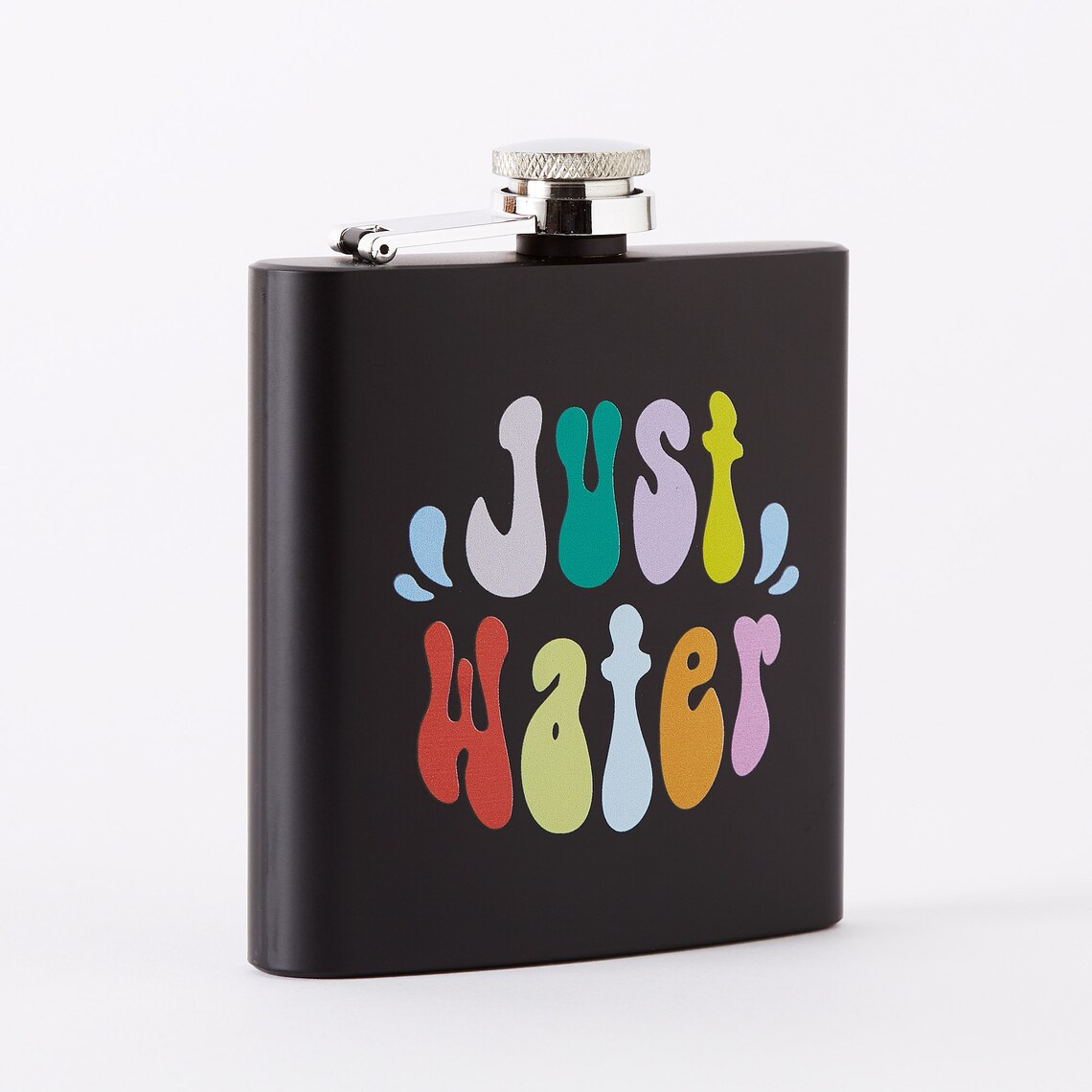 Just Water Hip Flask Funny Drinks Hip Flask Alcohol Flask / Etsy
