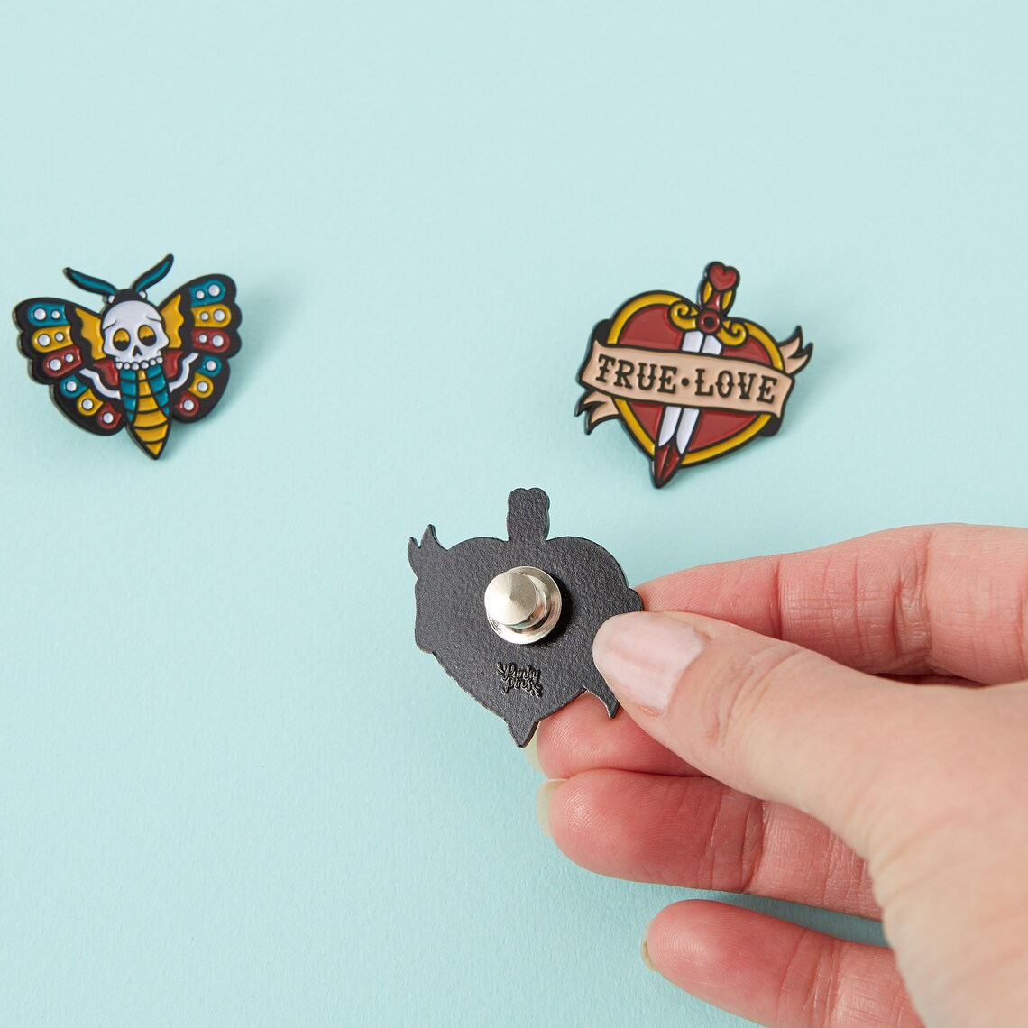 Secure Locking Pin Back // Deluxe Locking Pin Back // Locking Etsy