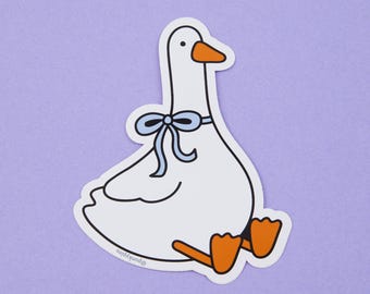 Cute Goose Vinyl Sticker