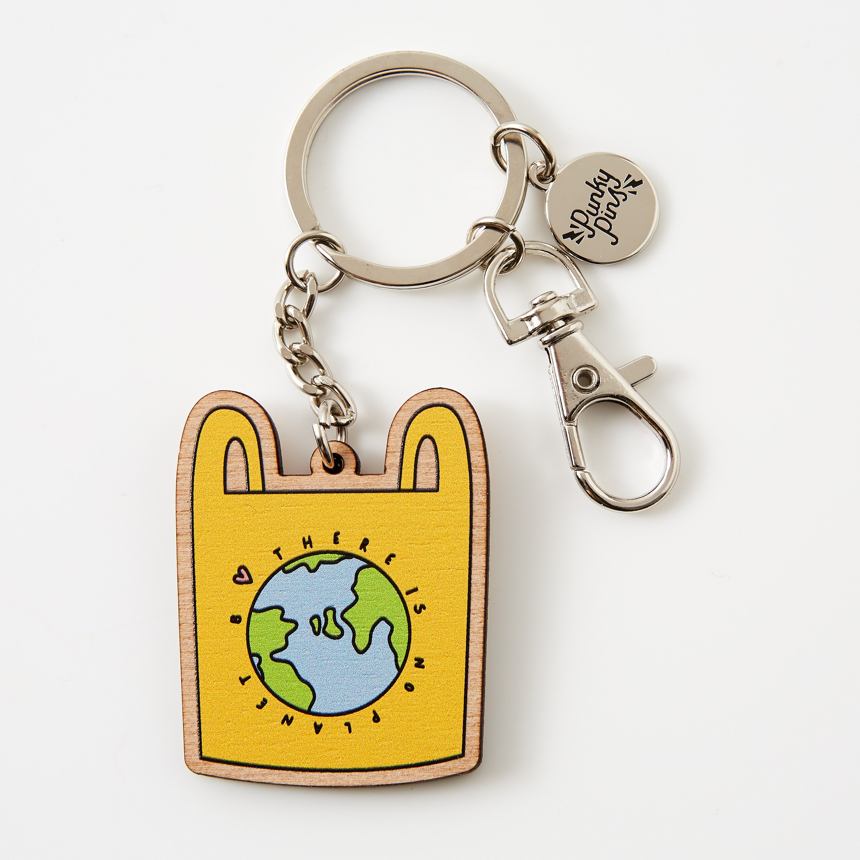 No Planet B Wooden Eco Keyring // Key Chain // Eco Friendly