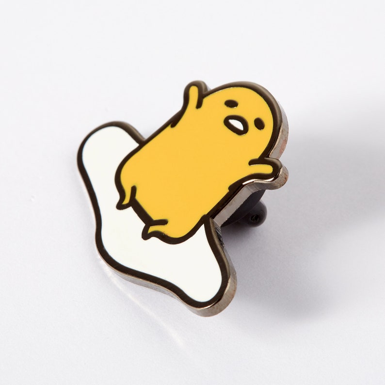 Gudetama Yawn Enamel Pin // Gudetama Pins // Sanrio Licensed | Etsy