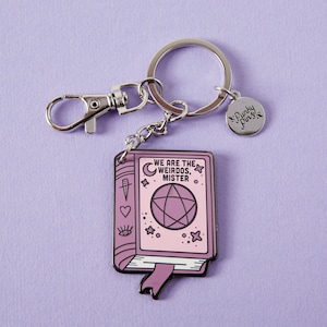 We Are The Weirdos Mister Enamel Keyring/keychain // Occult, Witchy, Book of Shadows, The Craft, Pastel Goth key ring/chain // Punky Pins