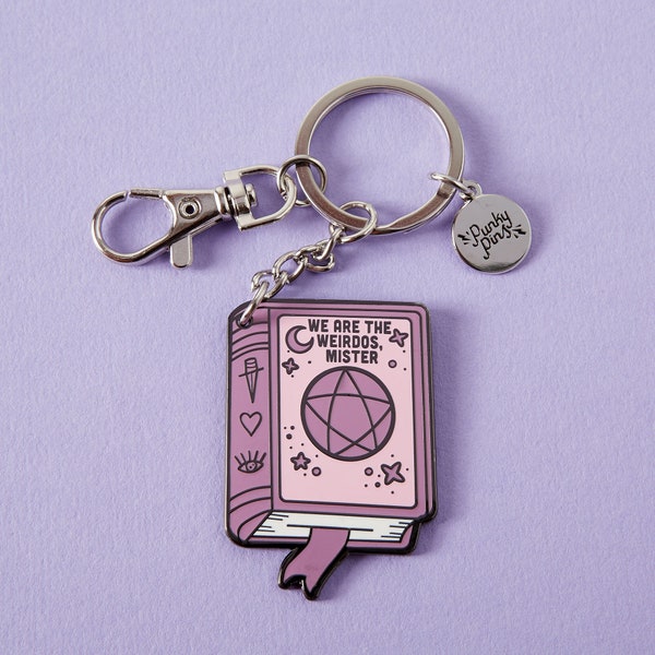 We Are The Weirdos Mister Enamel Keyring/keychain // Occult, Witchy, Book of Shadows, The Craft, Pastel Goth key ring/chain // Punky Pins