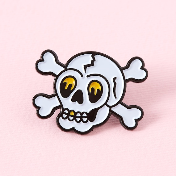 Skull Bouquet Enamel Pin