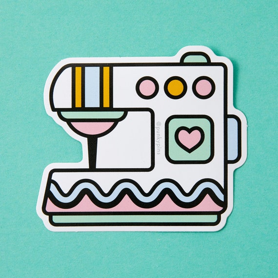 Pink Sewing Machine - Sewing Machine - Sticker