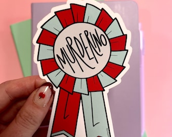Murderino Vinylklistermärke – True Crime Laptopdekal