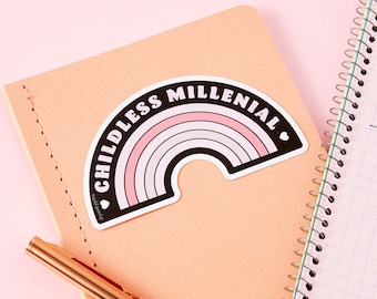 Childless Millennial Vinyl Sticker