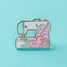 Sewing Machine Pin Badge  // Stitching, sewing enamel pin, tattoo pin, craft pins 