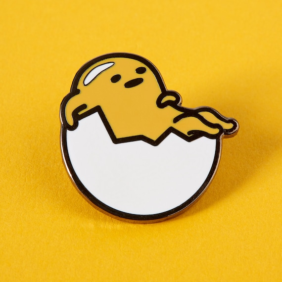 Gudetama Lazy Egg Enamel Metal Key Chain Keychain Sanrio Authentic Licensed NEW