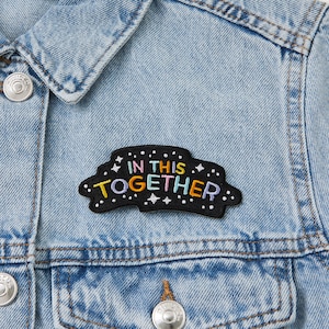 In This Together Iron-on Patch // Geborduurde badge // Jaspatch // Rugpatch