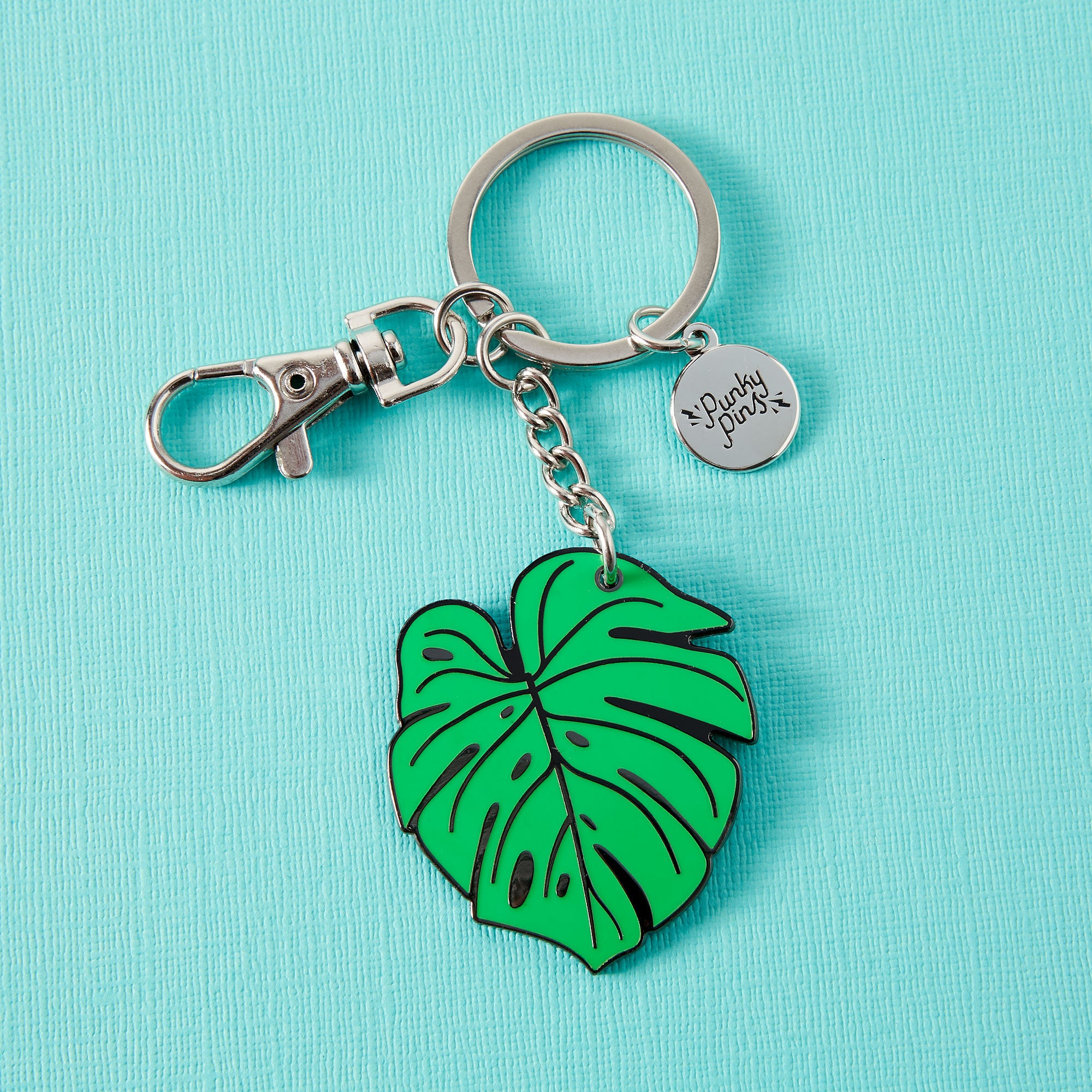 Monstera Leaf Keyring // Cheese Plant Key ring/ key chain // Etsy