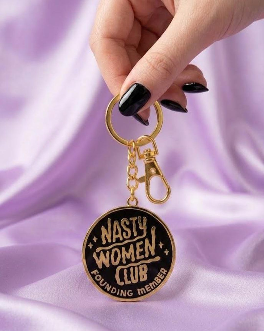 Nasty Women Club Enamel Keyring // Punky Pins Key Chain