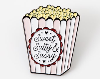 Sweet, Salty & Sassy Enamel Pin - Punky Pins // pin badge, badges, Funny pins, Cute Pins in the UK