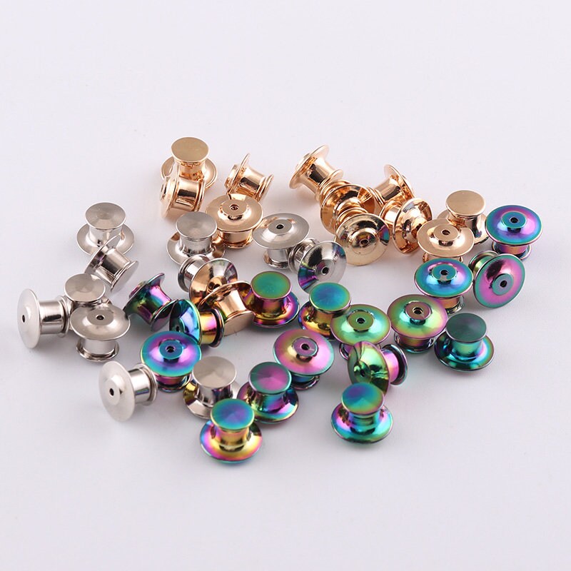 Gold Locking Pin Backs // Deluxe Locking Pin Back // Locking Clutch ...