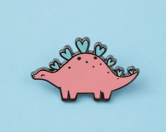 Stegosaurus Dinosaur Enamel Pin - Punky Pins // pin badge, badges, Funny pins, Cute Pins in the UK