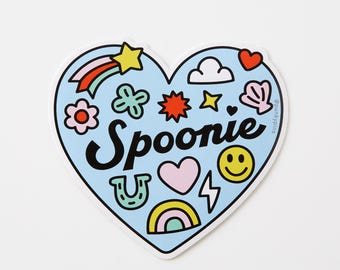 Spoonie Heart Vinyl Sticker – Big Love & Chronic Illness Decal