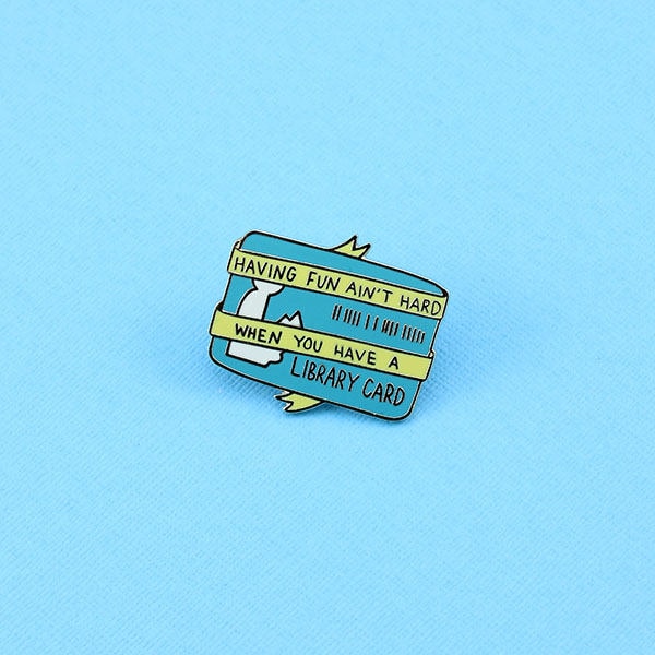 for Book Lovers. Funny and Quirky Enamel Pin. Hilarious Gift Idea.