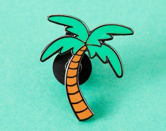 Palm Tree Enamel Pin - Punky Pins // pin badge, badges, Funny pins, Cute Pins in the UK