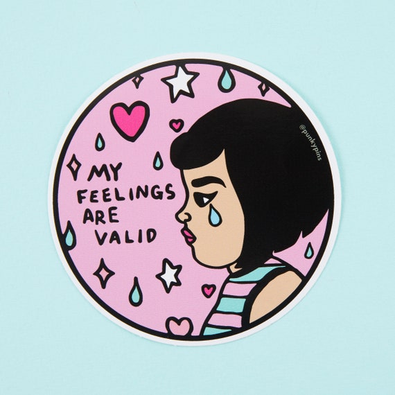 Craft Supplies & Tools Paper, Party & Kids Crying is Self Care Sticker ...