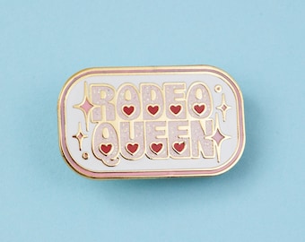 Rodeo Queen Glitter Enamel Pin