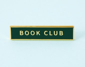 Book Club Enamel Pin - Punky Pins // pin badge, distintivi, spille divertenti, spille carine nel Regno Unito