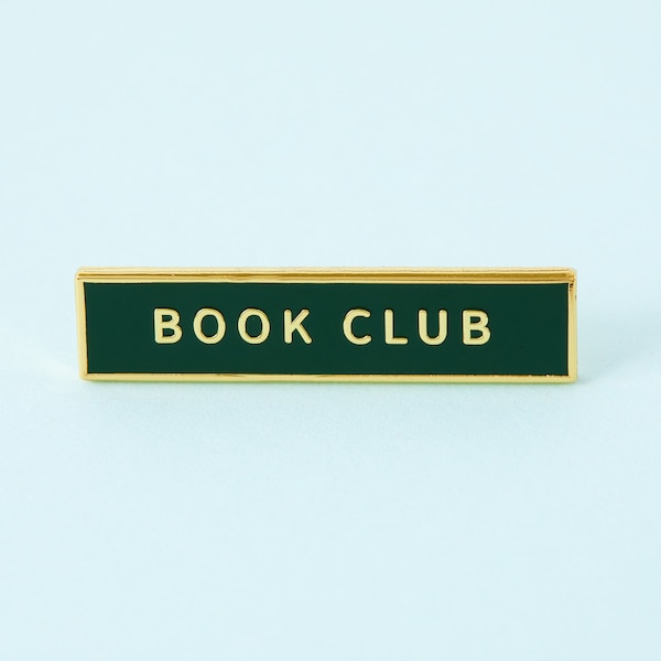 Book Club Enamel Pin - Punky Pins // pin badge, badges, Funny pins, Cute Pins in the UK