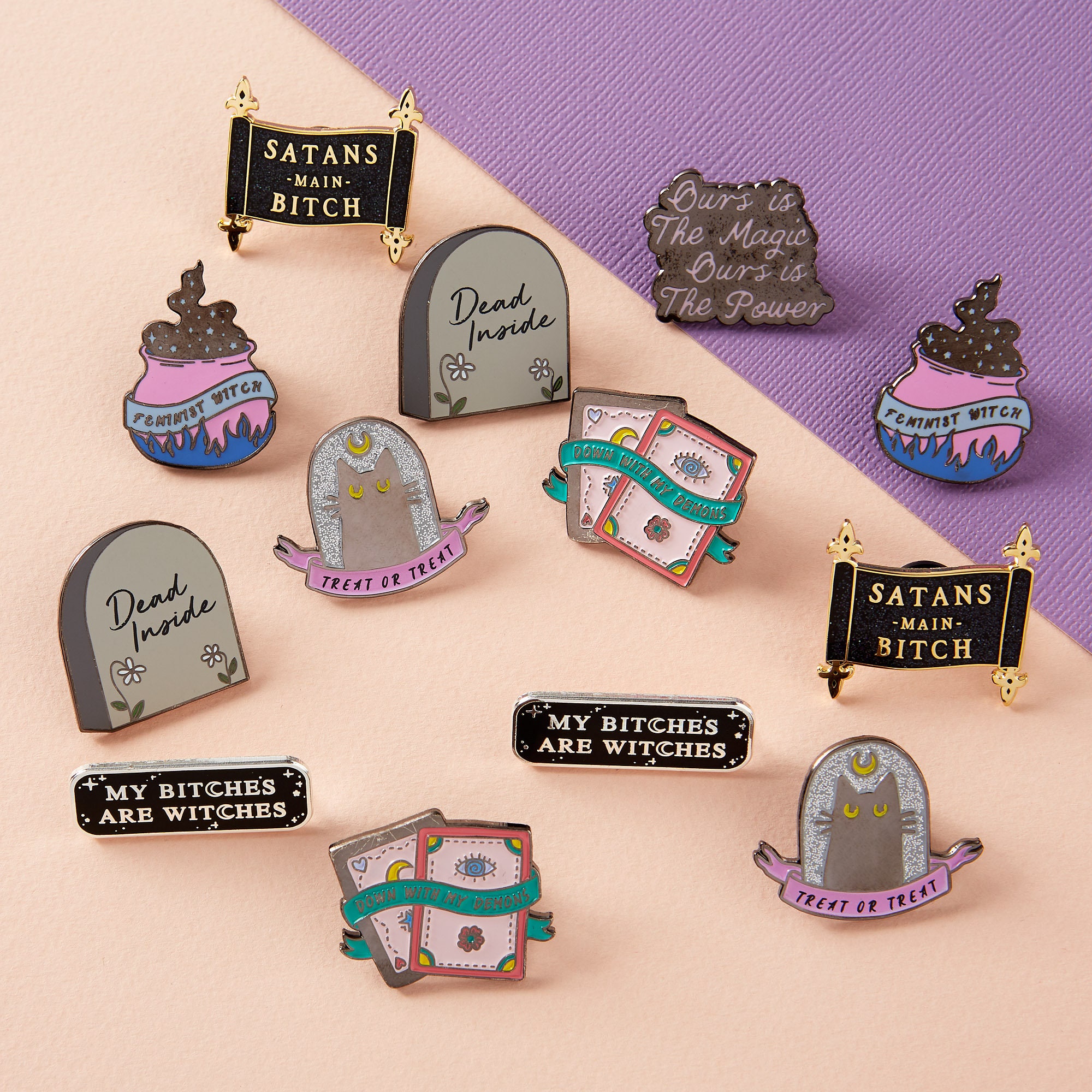 Feminist Witch Cauldron Enamel Pin, Halloween Costume - Etsy