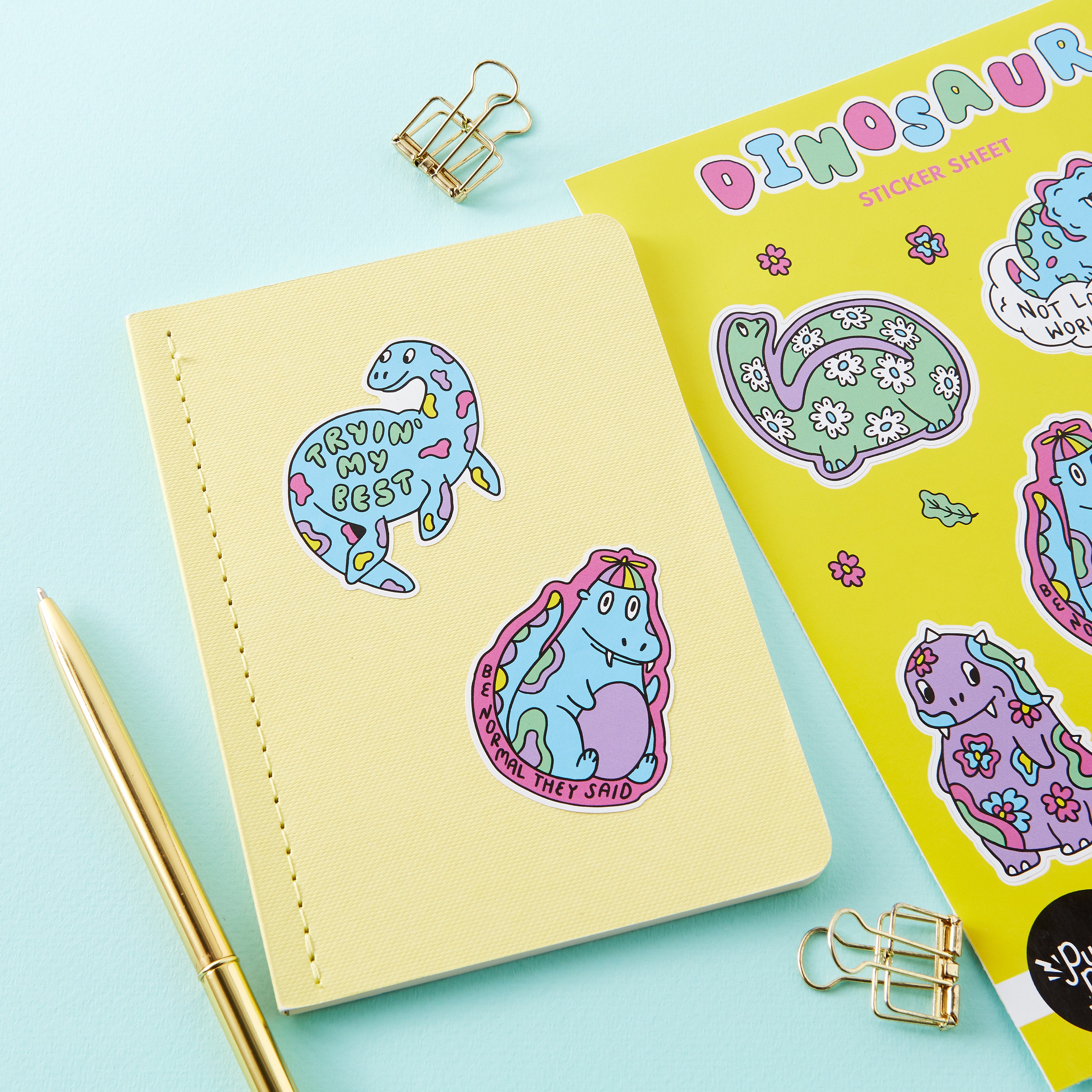 Relatible Sticker Relatable Dinosaurs Vinyl A5 Sticker Sheet // Planner Stickers - Etsy