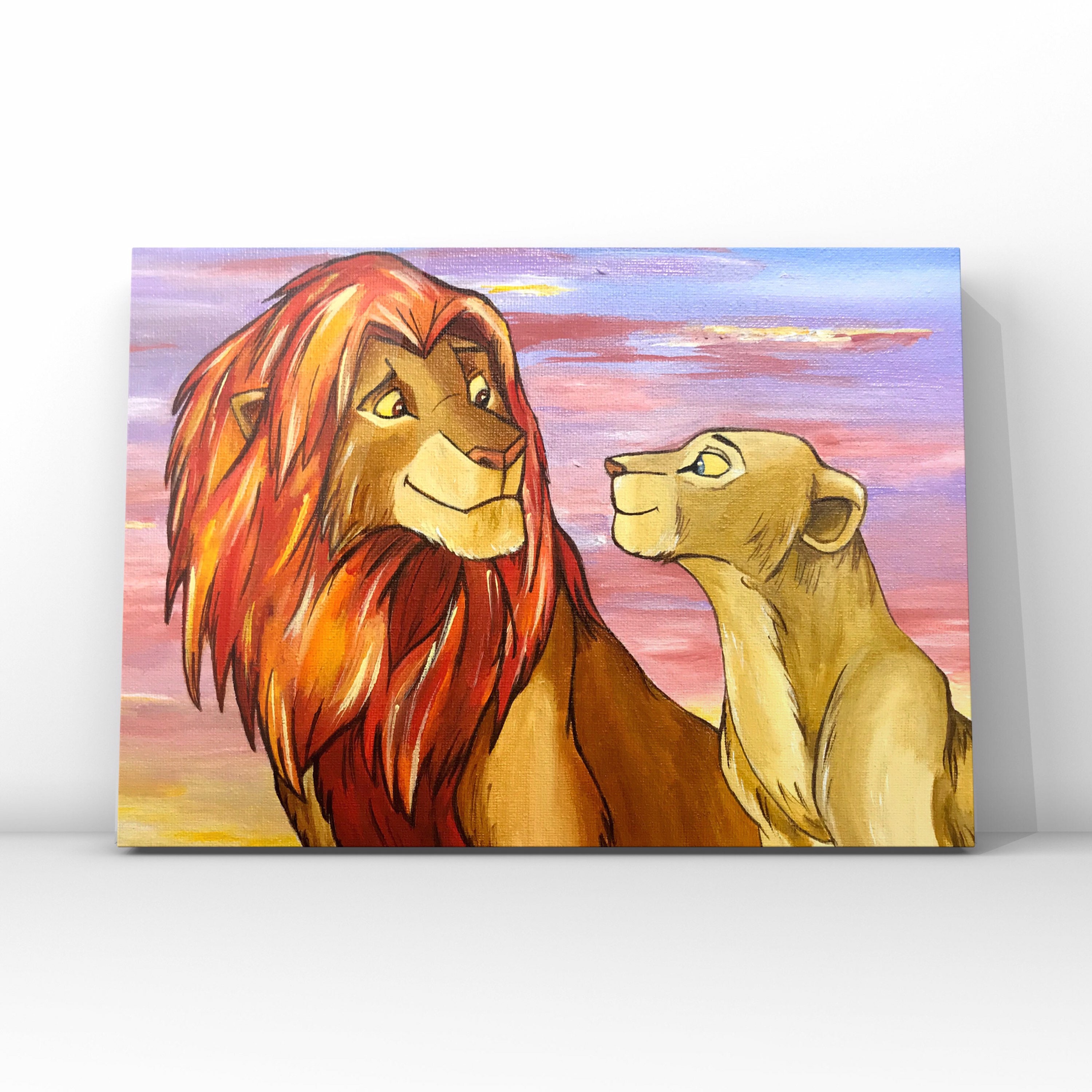 A4 The Lion King Art Print Home Decor Classic Disney Etsy