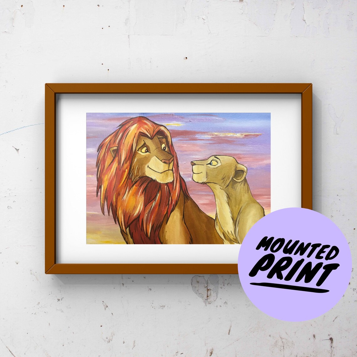 A4 The Lion King Art Print Home Decor Classic Disney Etsy