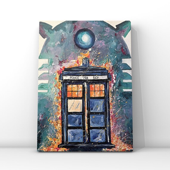 Dr Who Print Tardis Bbc British Poster Home Decor Kids Etsy
