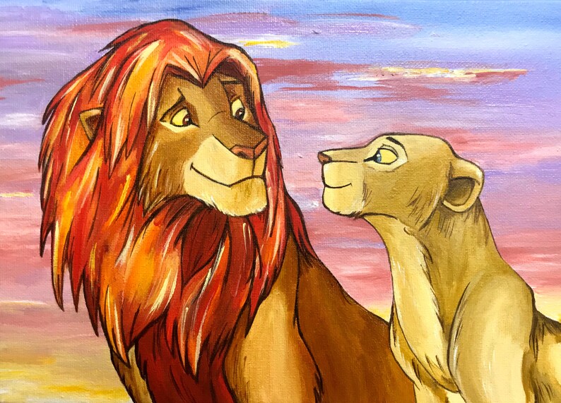 A4 Le Roi Lion Art Print Accueil Décor Classique Disney | Etsy