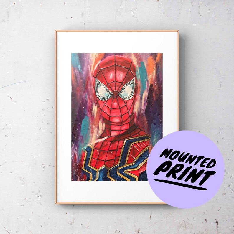 A4 Spiderman Superhero Art Print Marvel Avengers Art | Etsy