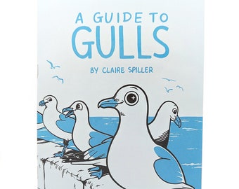 A Guide to Gulls / Wildlife Zine / Animal Book / Non-Fiction Bird Gift