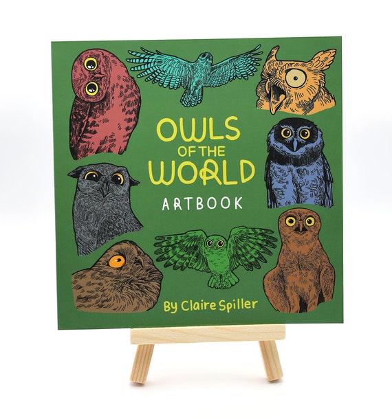 Owls of the World Art Book / Illustrated Book / Bird Species
