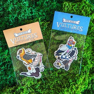 Vulture Sticker Packs / Double Pack / 10 Vinyl Bird Stickers image 1