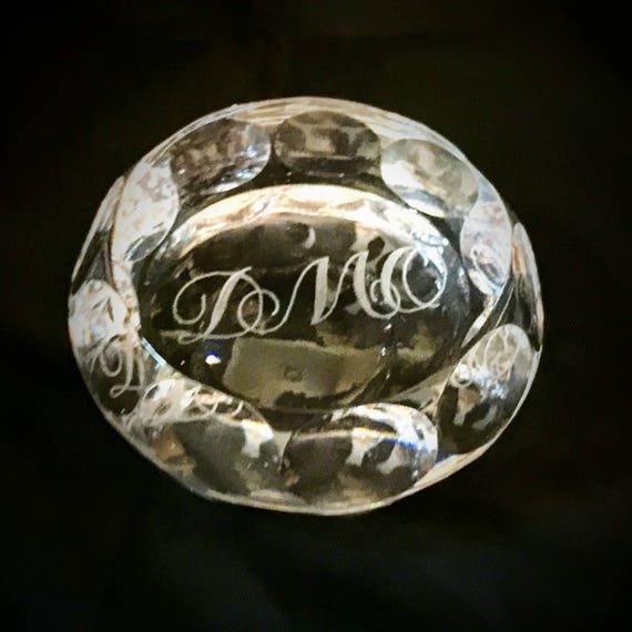 Crystal Paperweight Personalized Crystal Paper Weight Etsy