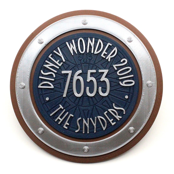 Disney Cruise Line Porthole 3D Printed Custom Personalized - Etsy